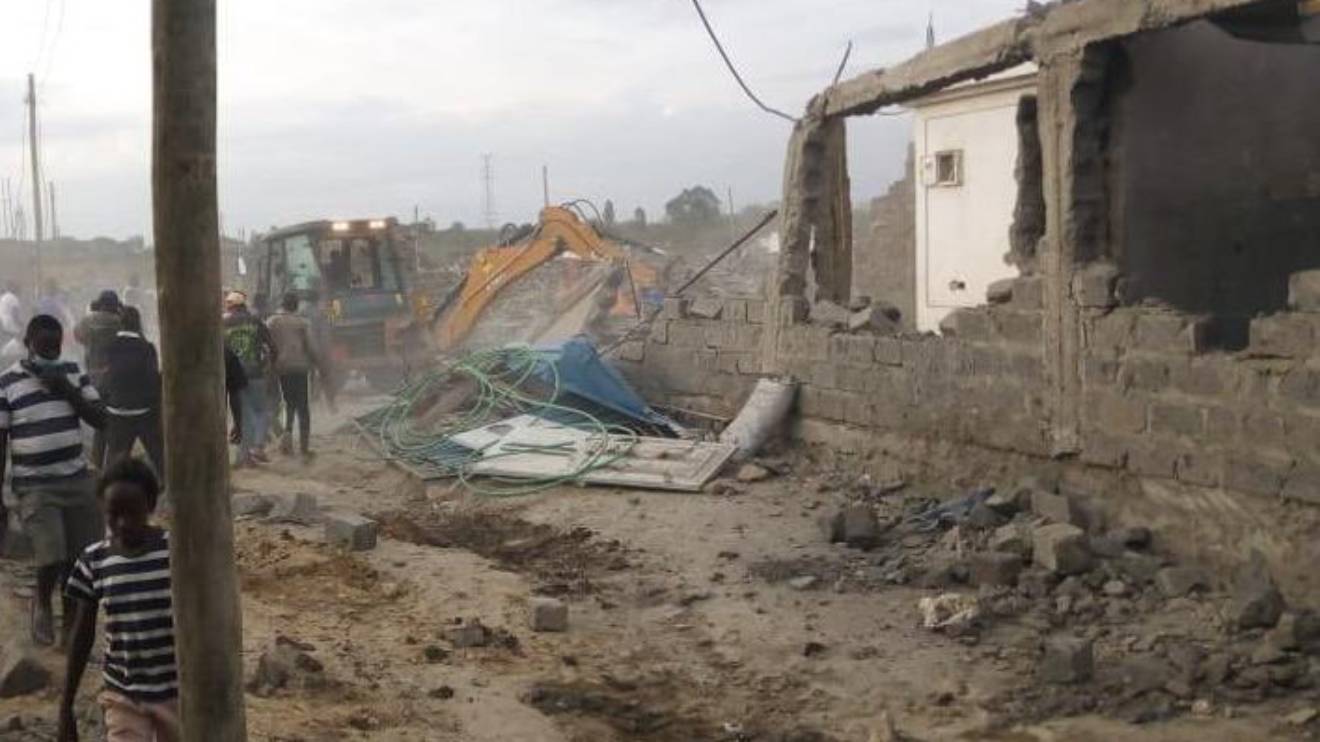 A previous demolition exercise in Njiru. PHOTO/COURTESY